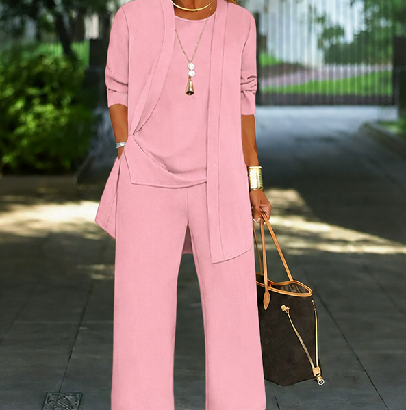 Cardigan and Relaxed Pants Set
