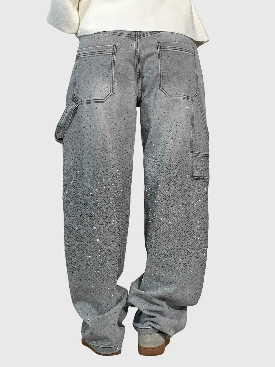 Pantalones con patrón de diamantes