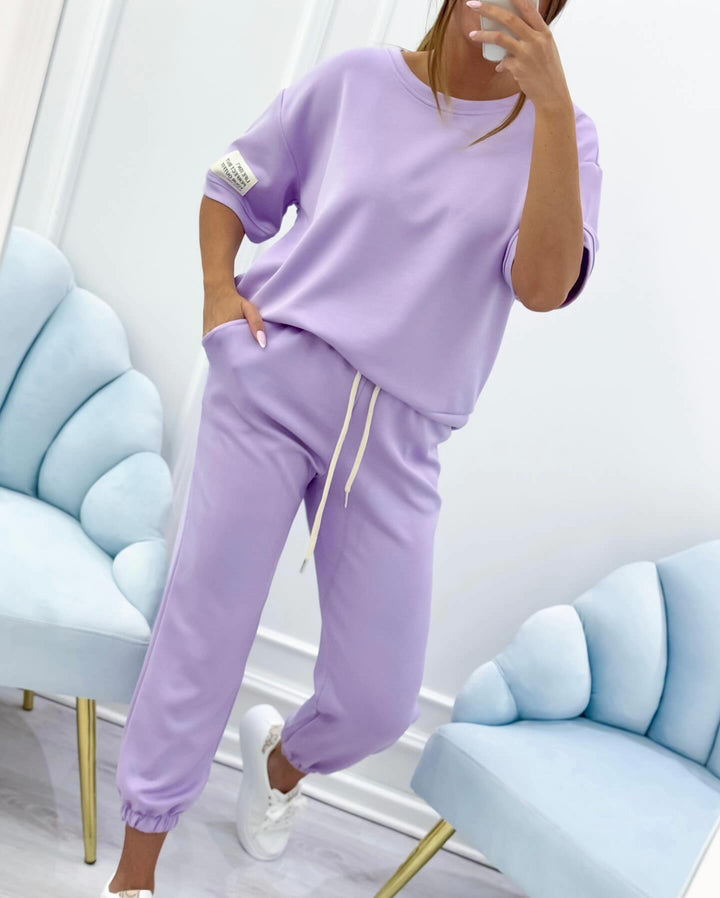 Short Sleeve Casual Matching Set