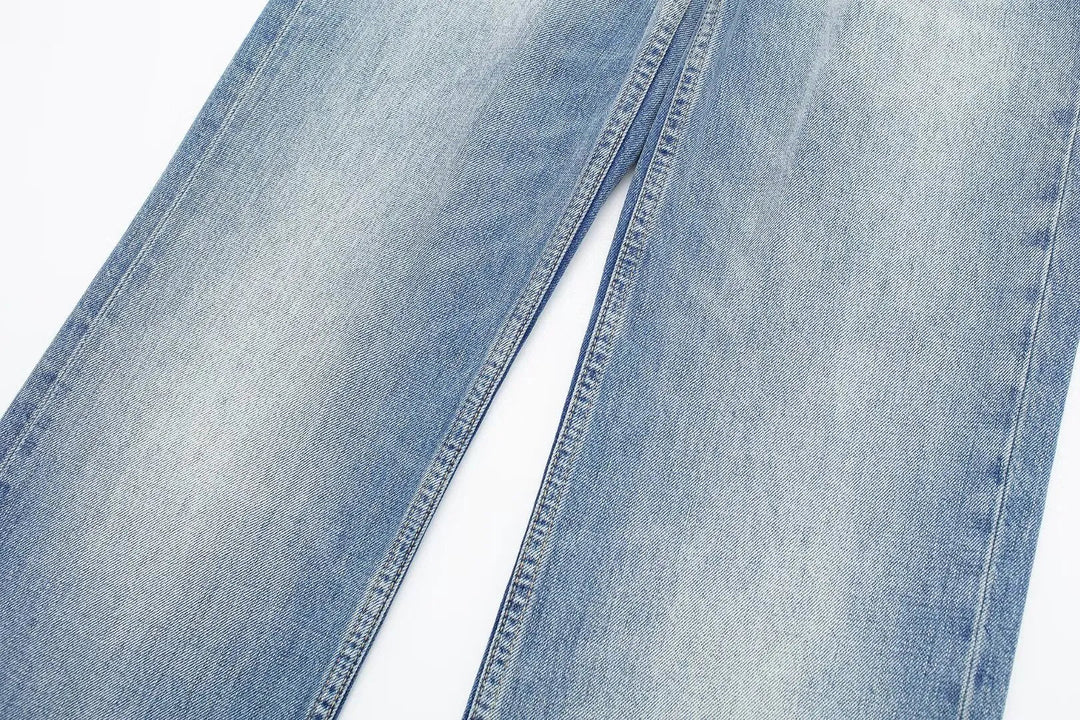 Women's Retro Practical Sleek Mid Waist Straight Leg Jeans