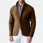 Men's Vintage Wool Stand-Collar Jacket