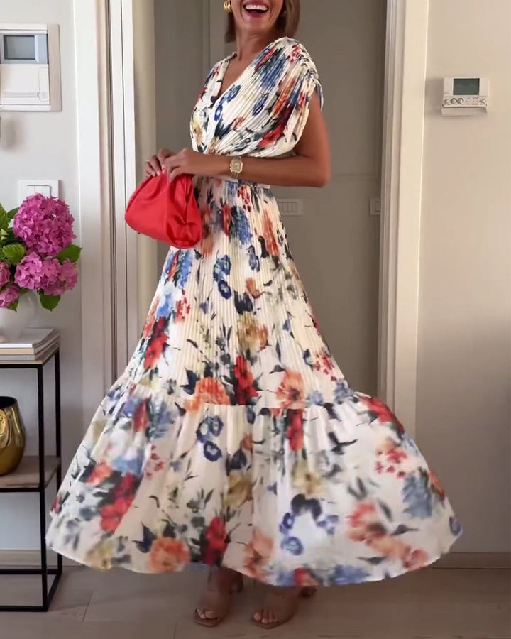 Elegancka sukienka w kwiaty