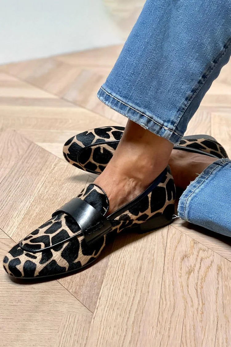 Animal Print Comfort Loafers