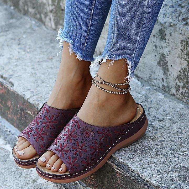 Sandalias ortopédicas planas para caminar