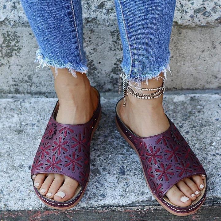 Sandalias ortopédicas planas para caminar