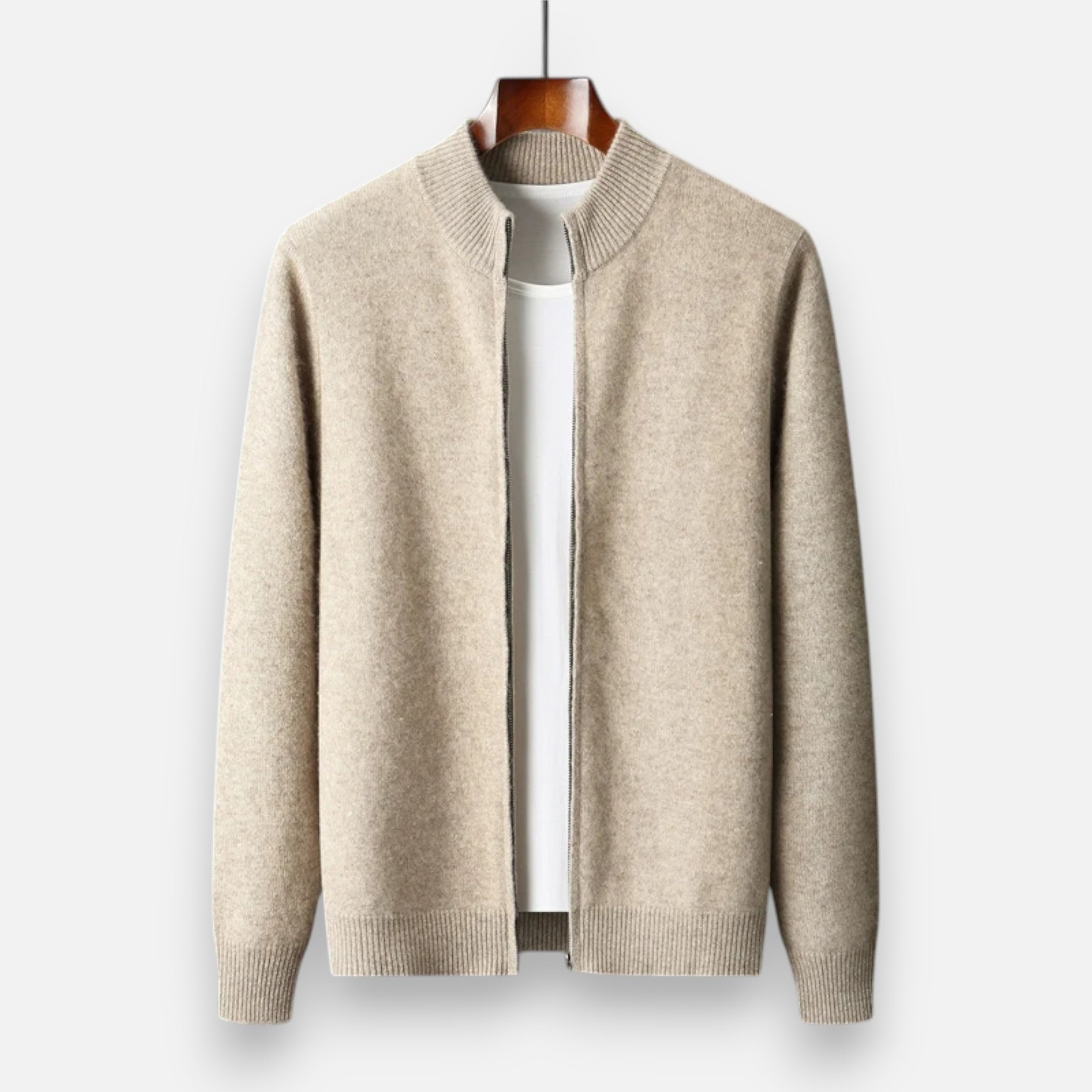 Men's Merino Wool Zip Sweater