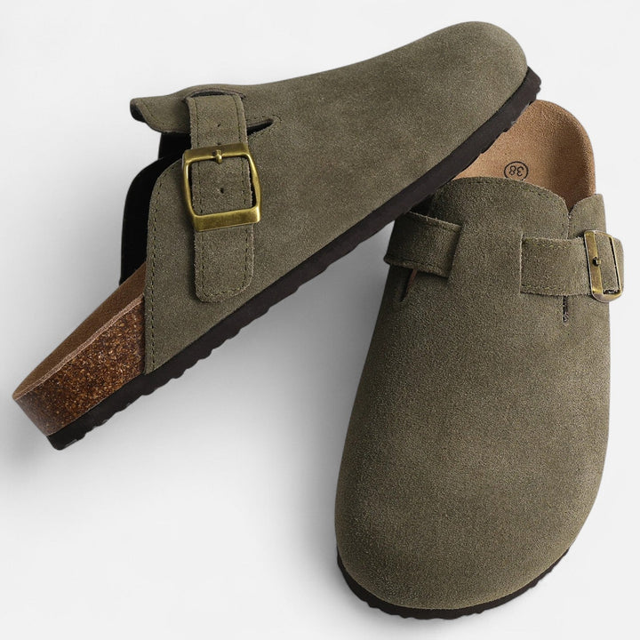 Men’s Trendy Home Indoor Slip-on Suede Mules Loungewear Clog