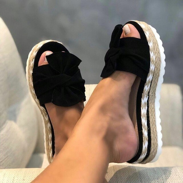 Braided Wedge Sandals