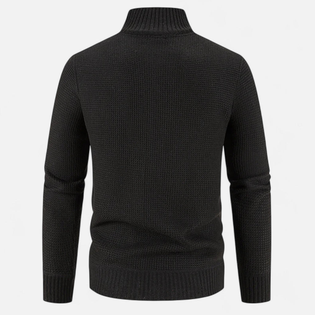 Men's Fleece Patchwork Stand-Collar Jacket