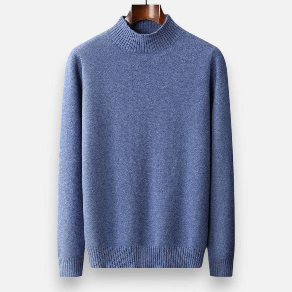 Men's Pure Wool Turtleneck Sweater