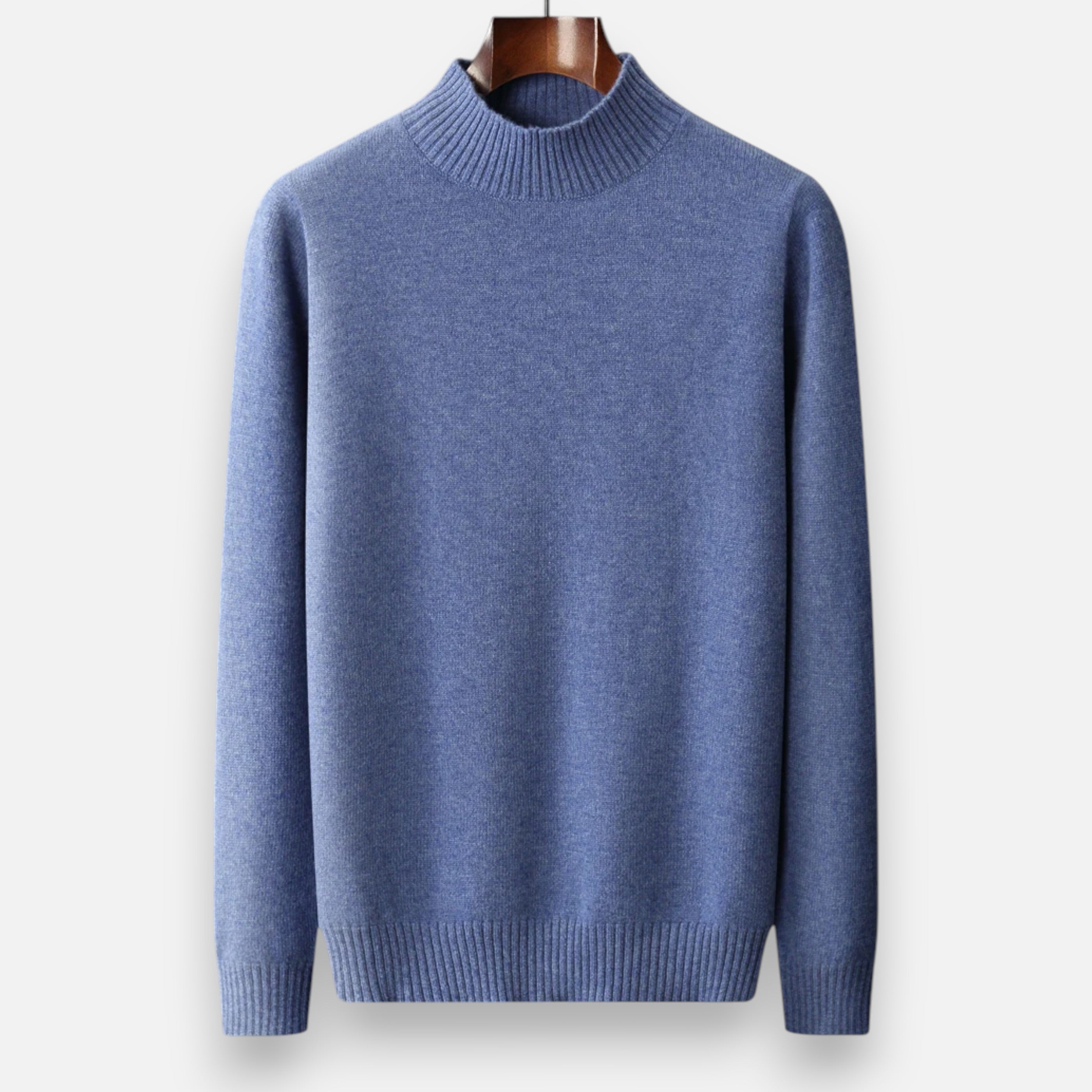 Men's Pure Wool Turtleneck Sweater