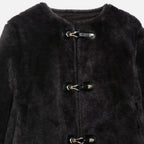 Women's Faux Fur Toggle Button Jacket
