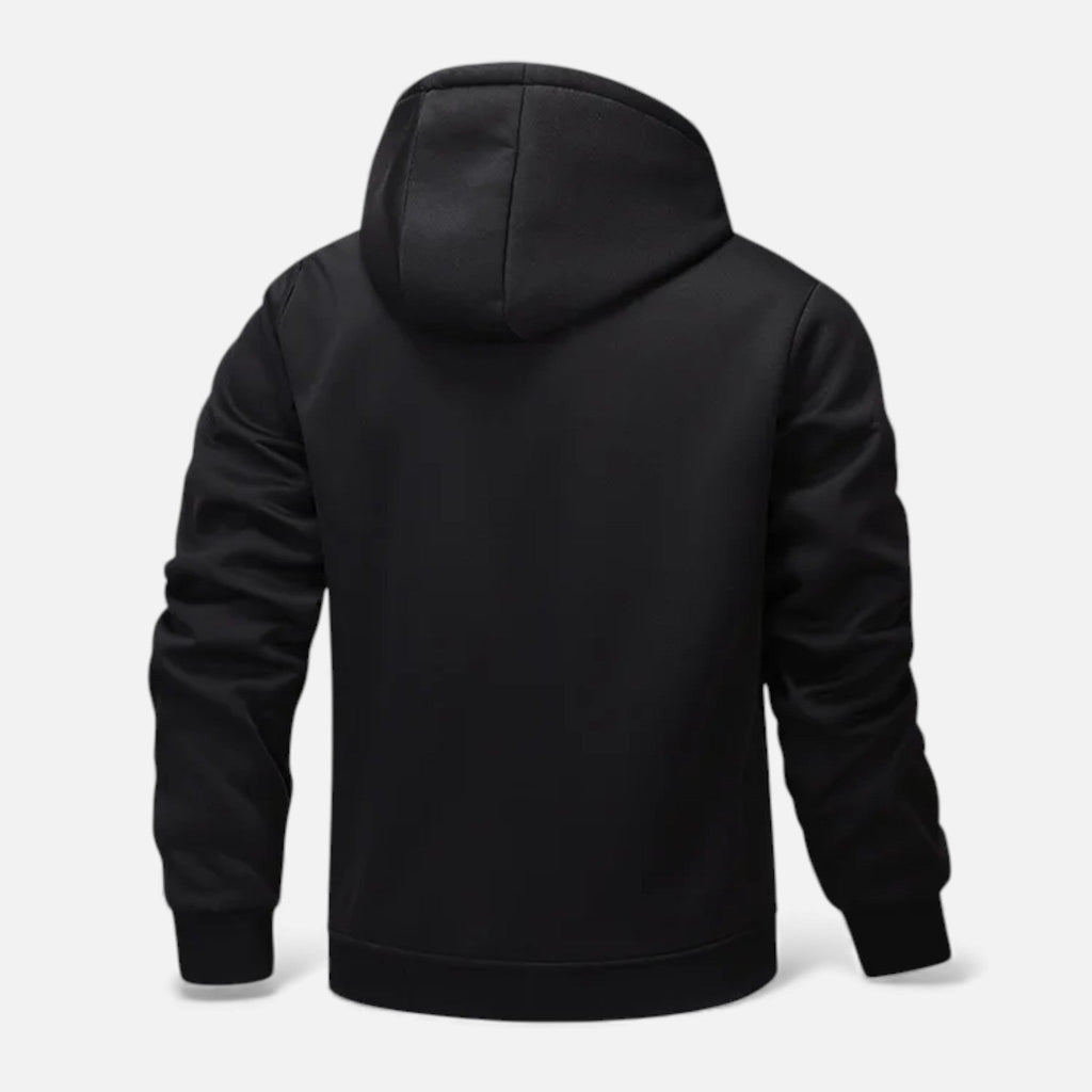 Men's Fleece-Lined Winter Hoodie Jacket