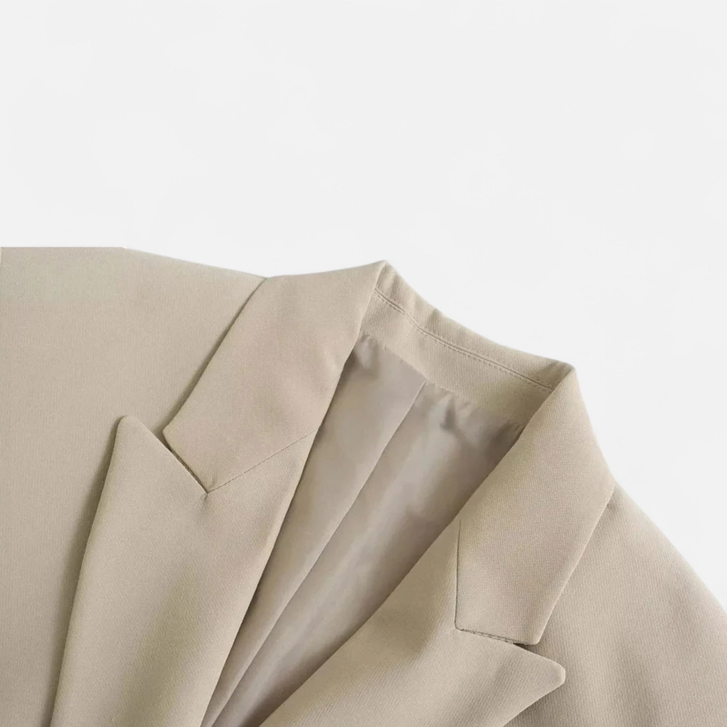 Women Double-Breasted Vintage Blazer Coat