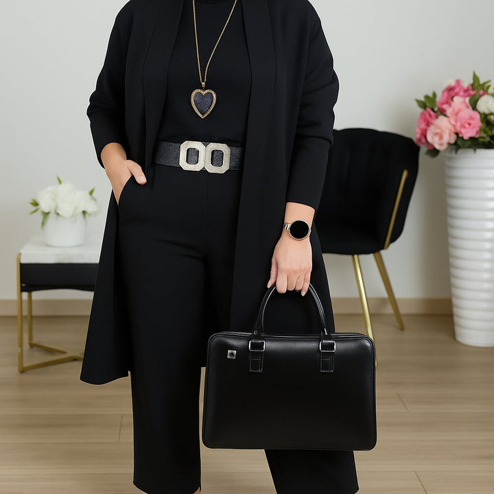 Elegancki trzyczęściowy zestaw skoordynowany