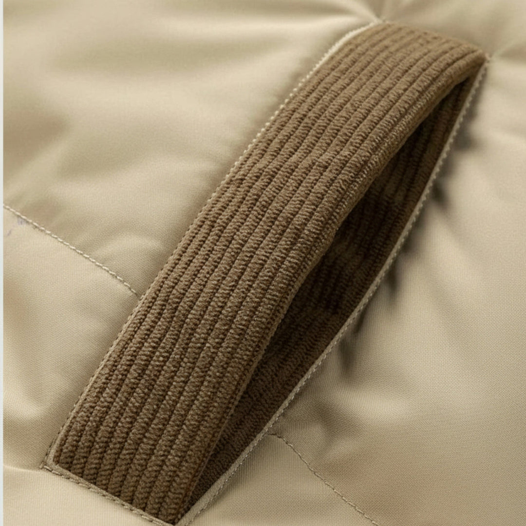 Men’s Stylish Thick Fleece-Lined Winter Jacket with Removable Hood for Cold-Weather