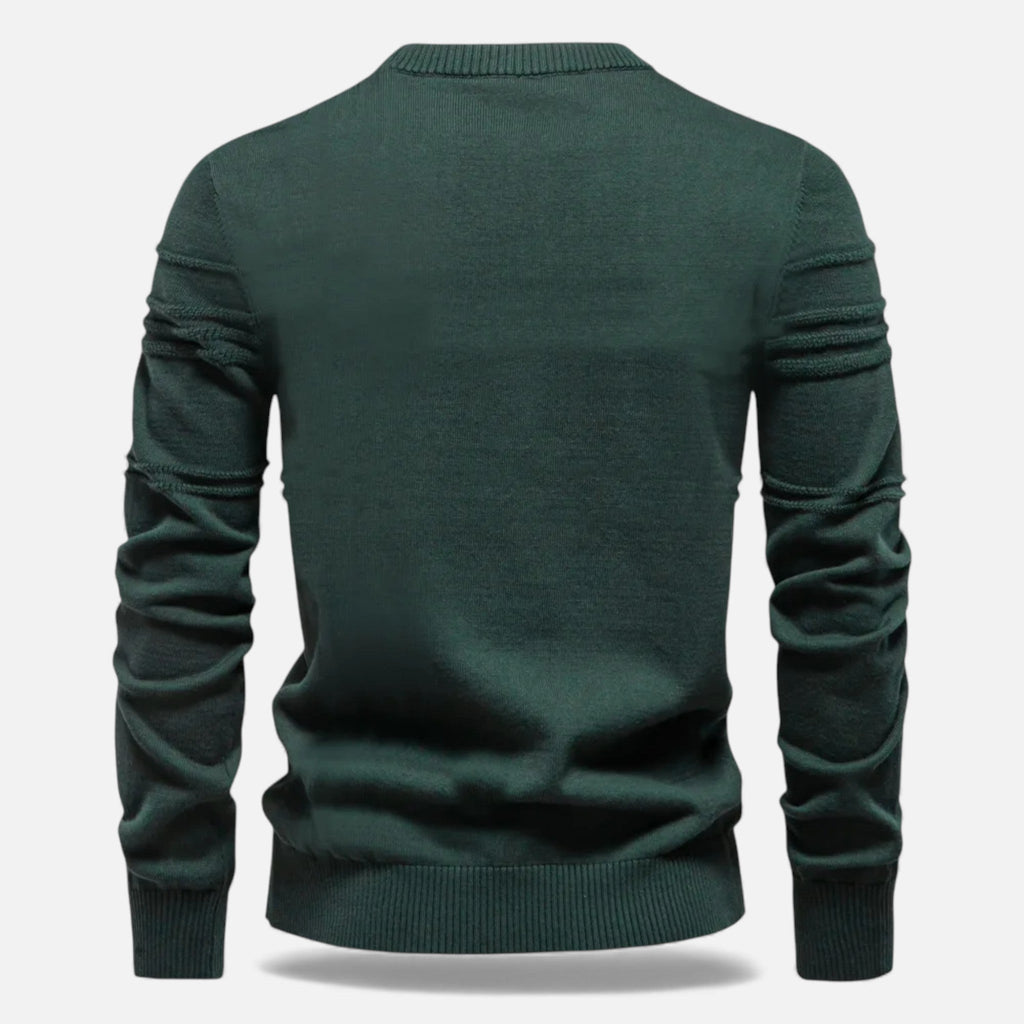 Men's Slim Fit Structured Knit Sweater
