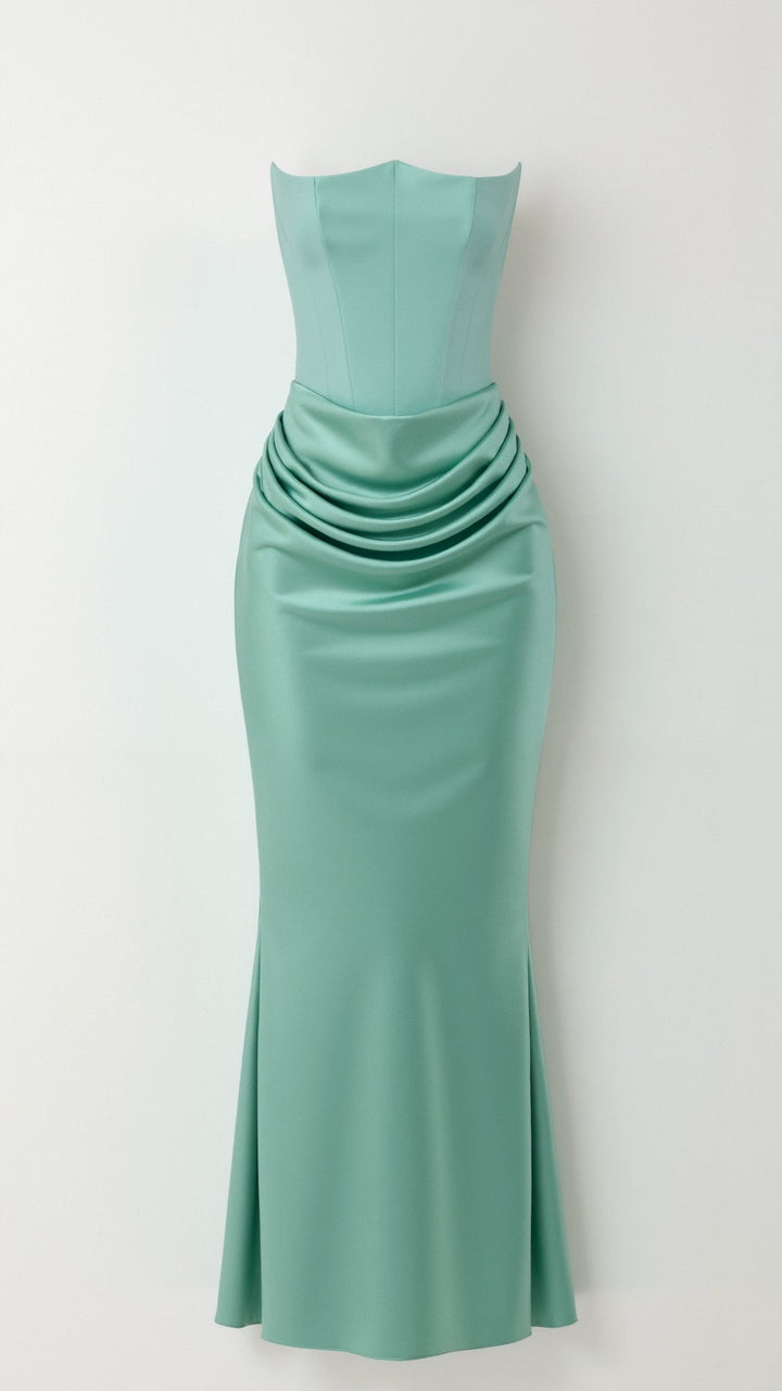 Vestido largo para invitada de boda para mujer, elegante, atemporal y de tacto suave