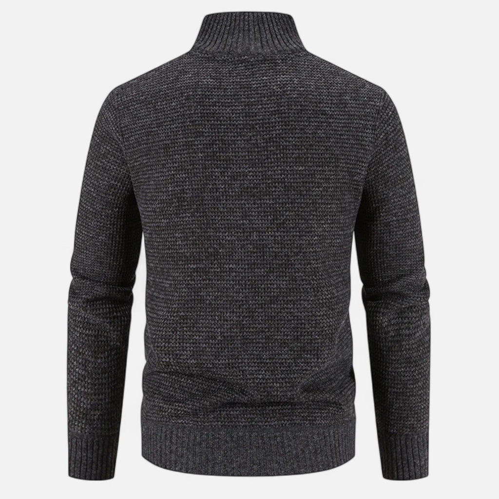 Men's Fleece Patchwork Stand-Collar Jacket