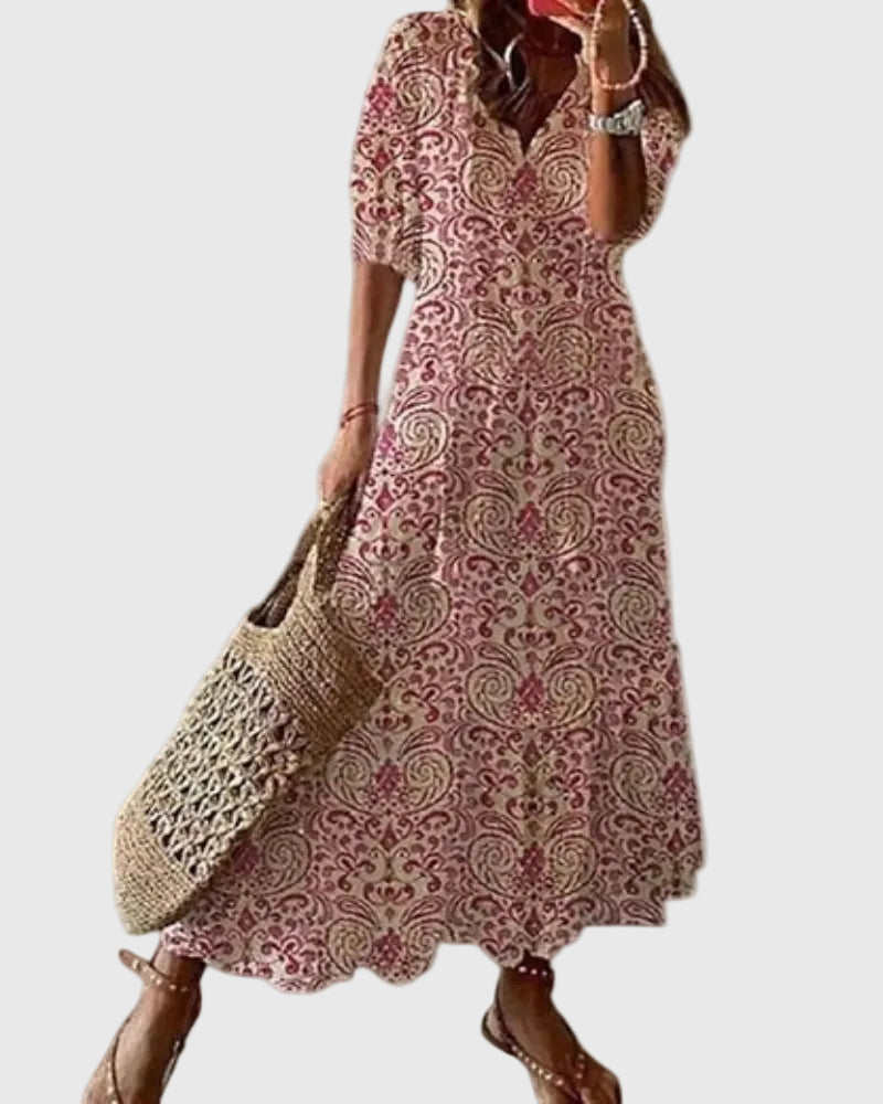 Vestido maxi boho vintage de verano