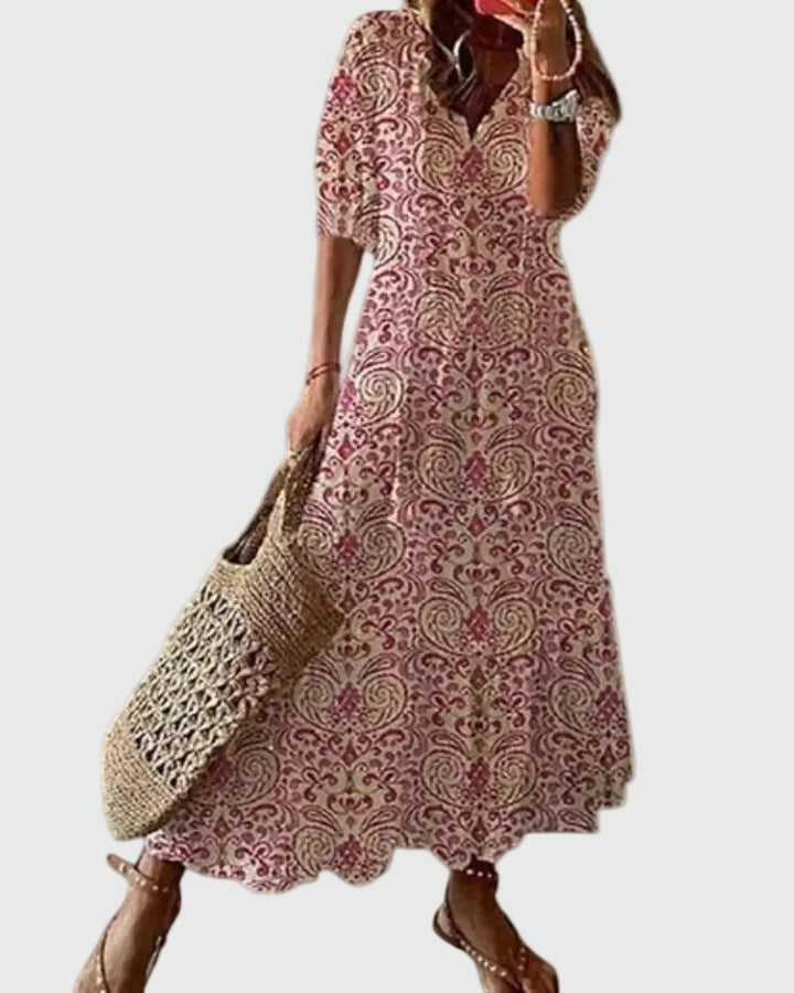 Vestido maxi boho vintage de verano