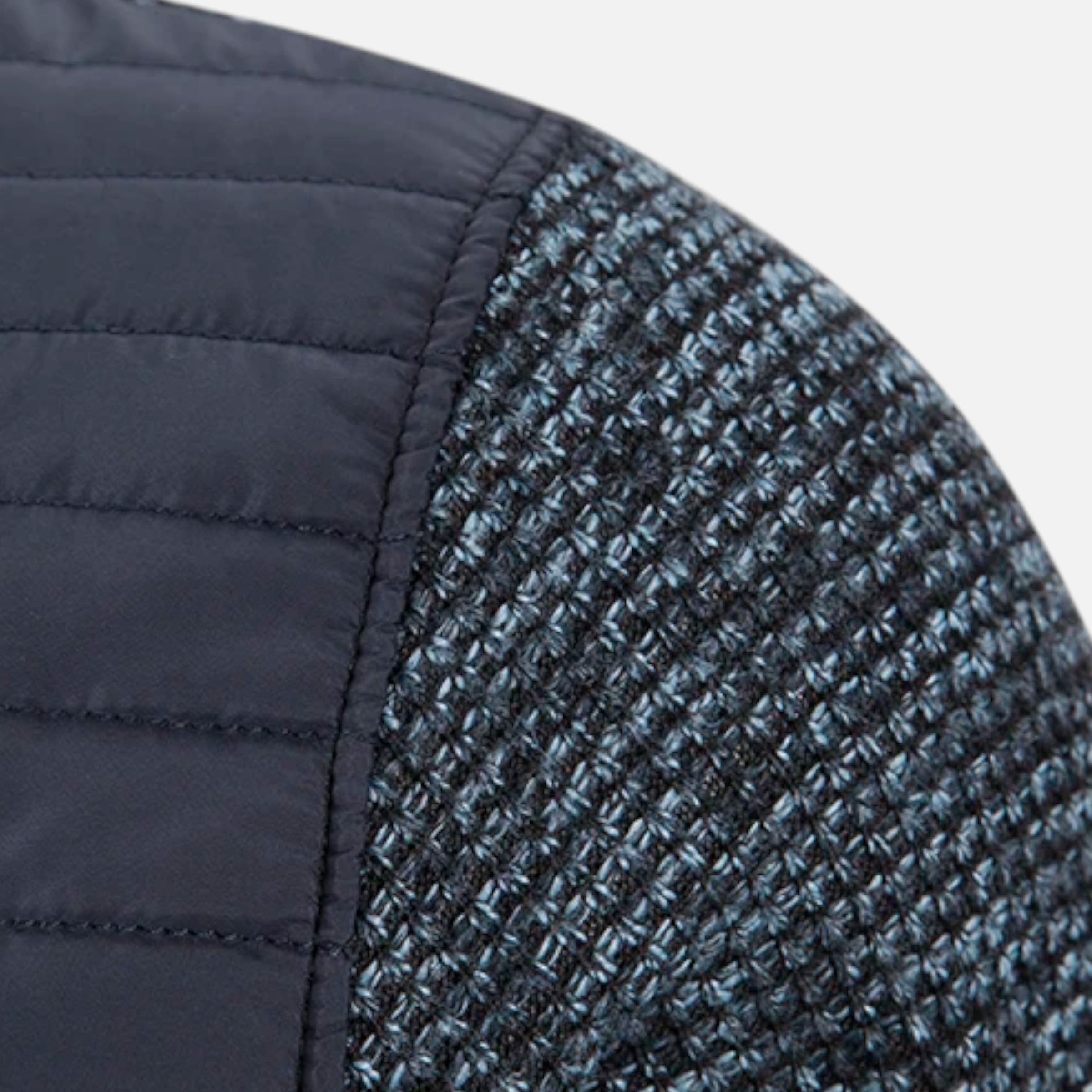 Men's Fleece Patchwork Stand-Collar Jacket