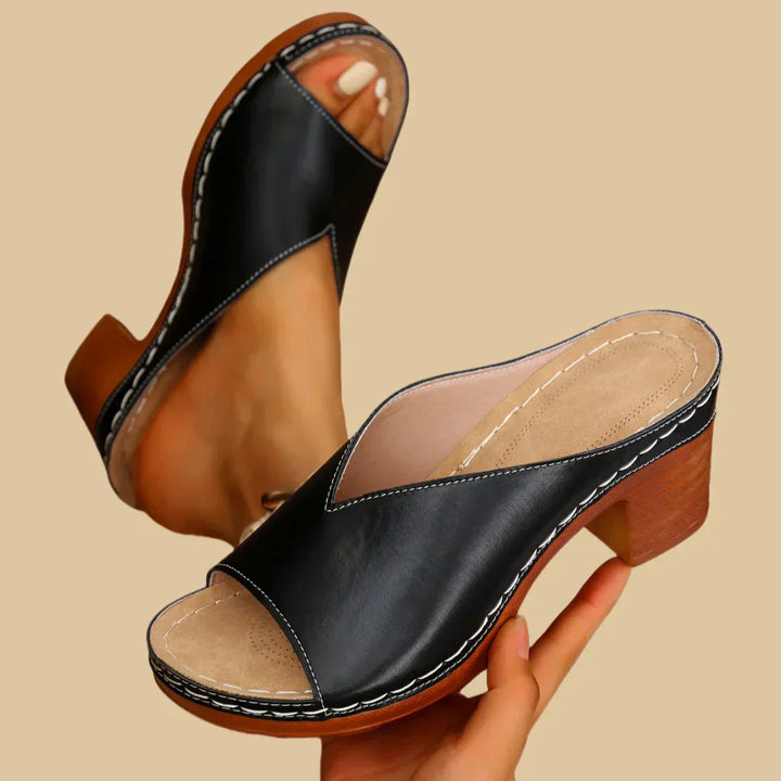 Orthopedic Block Heel Sandals