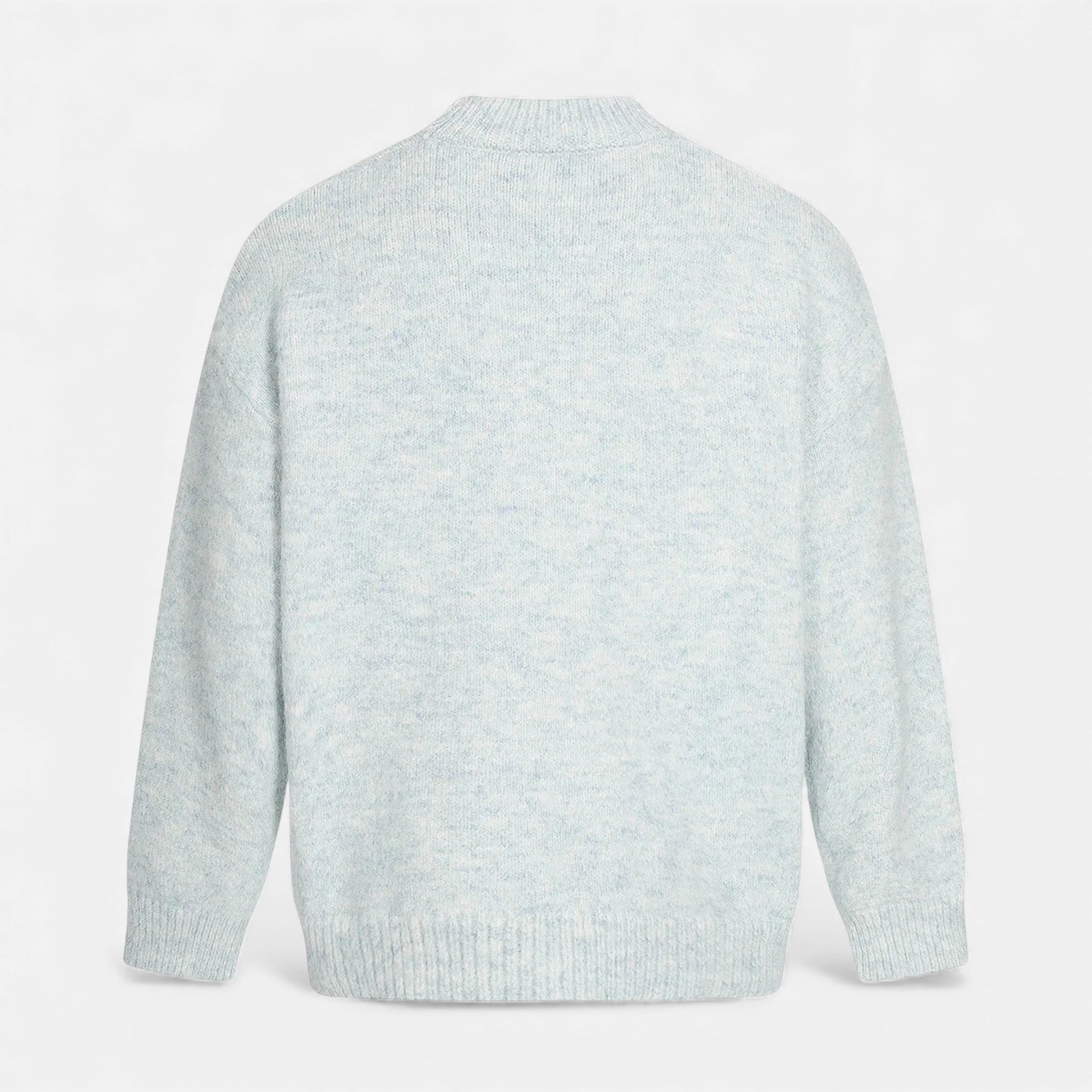 Men's Wool-Effect Crew Neck Sweater