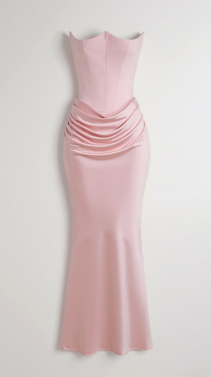 Vestido largo para invitada de boda para mujer, elegante, atemporal y de tacto suave