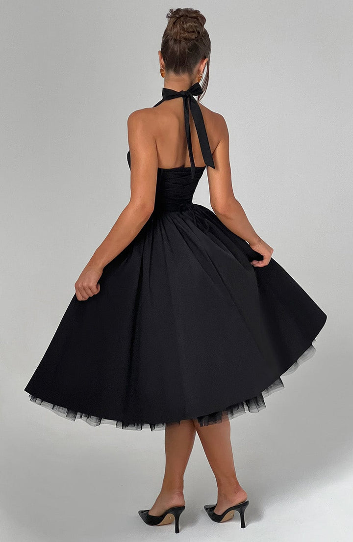 Women's Fashion-forward Halter Wedding Guest Dress