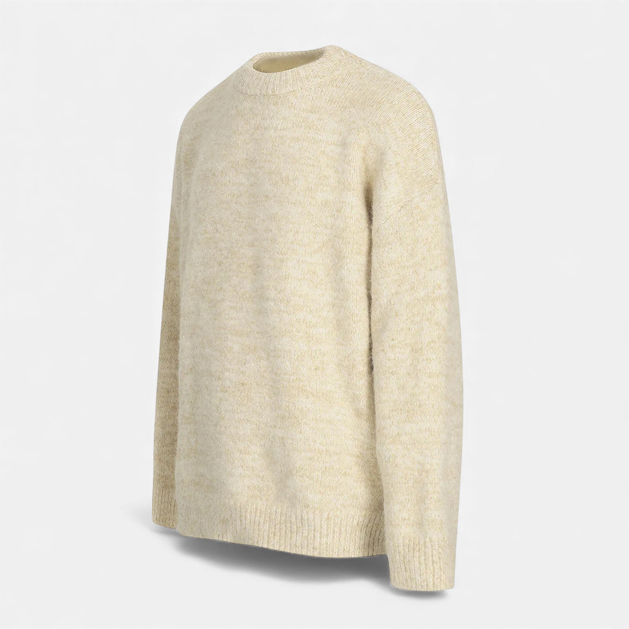 Men's Wool-Effect Crew Neck Sweater