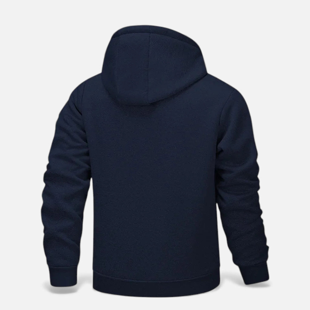 Men's Fleece-Lined Winter Hoodie Jacket