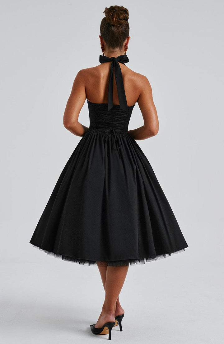 Women's Fashion-forward Halter Wedding Guest Dress