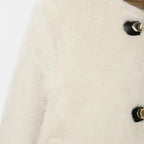Women's Faux Fur Toggle Button Jacket