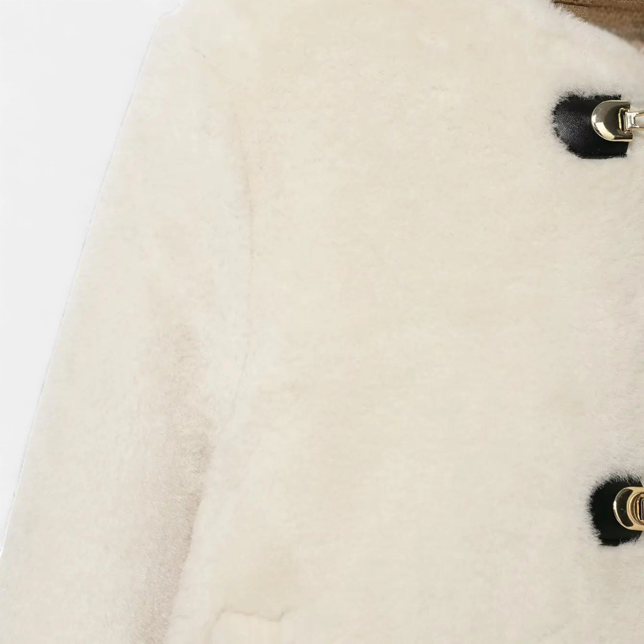 Women's Faux Fur Toggle Button Jacket