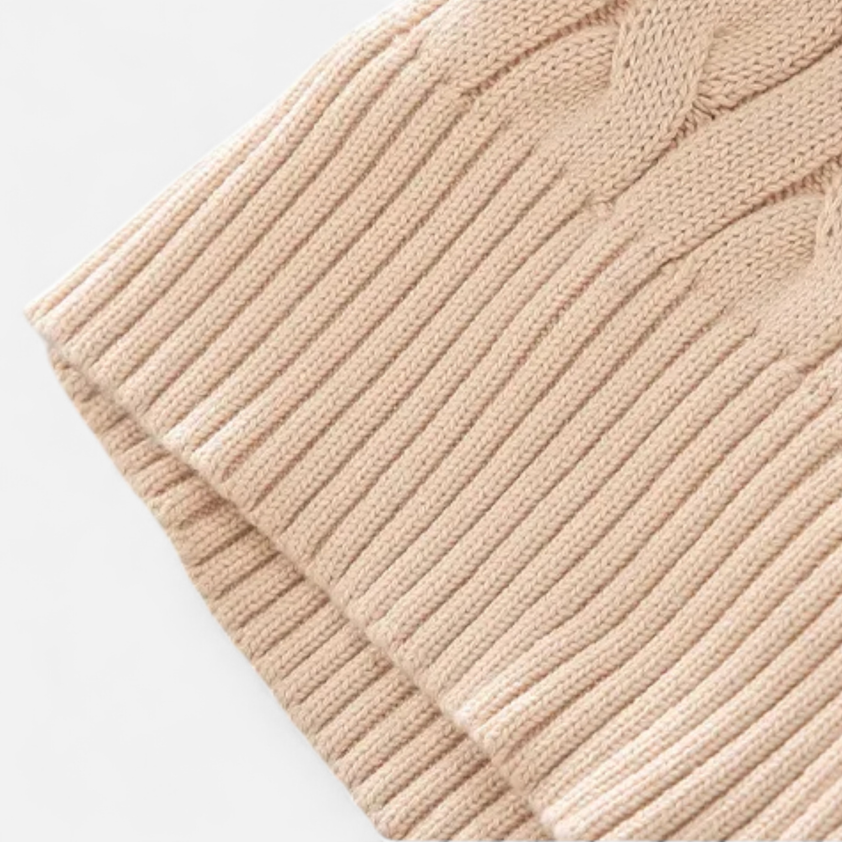 Men's Thick Knit Turtleneck Zip Sweater