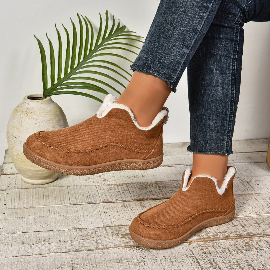 Botines cómodos forrados con piel