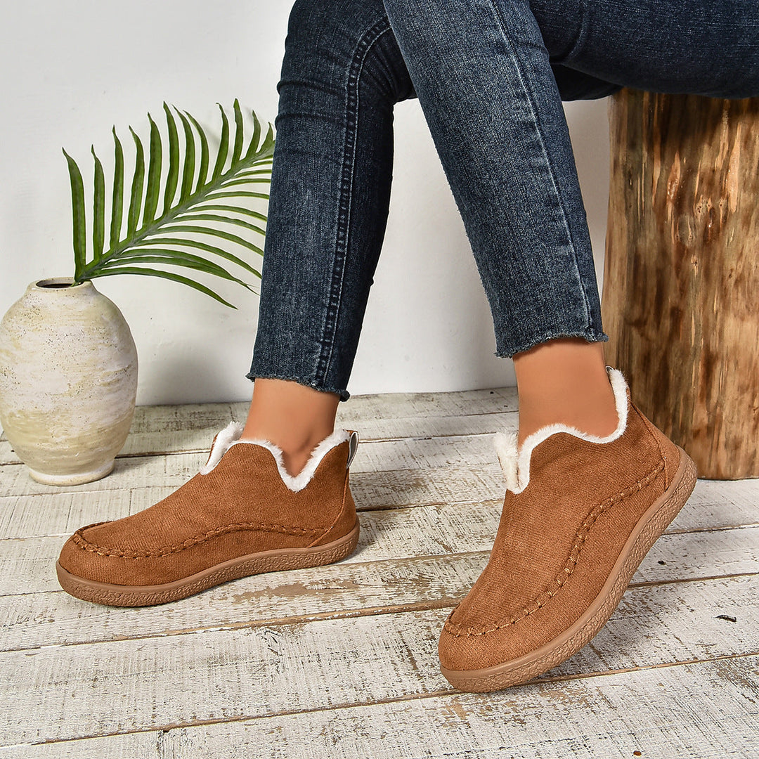 Botines cómodos forrados con piel
