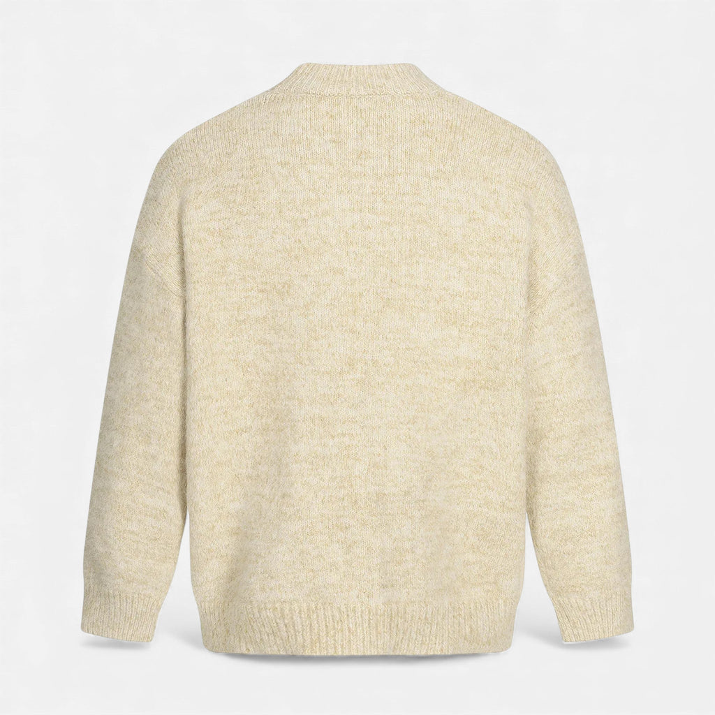 Men's Wool-Effect Crew Neck Sweater