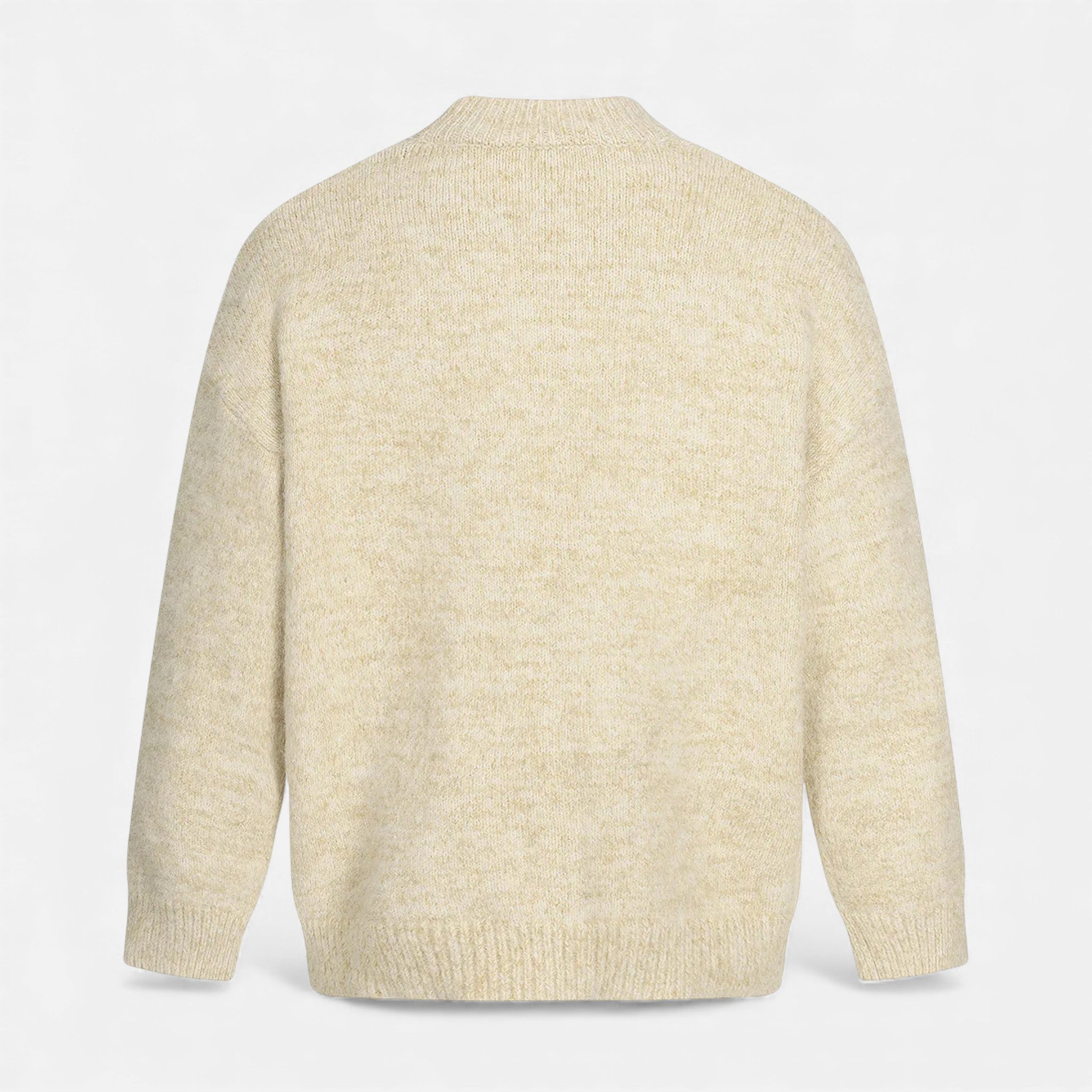Men's Wool-Effect Crew Neck Sweater