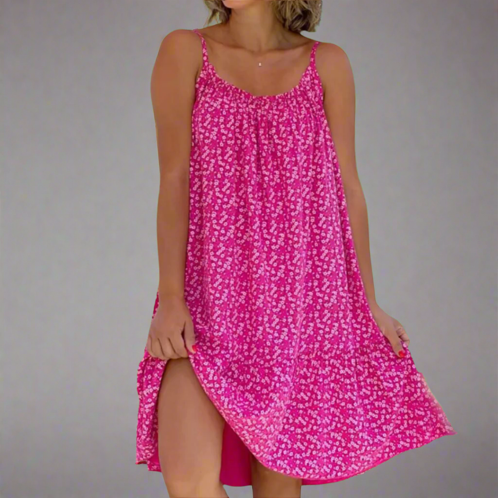 Women's Modern Floral Breezy Camisole Summer Dress