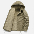 Men's Lamb Fleece Hooded Winter Coat