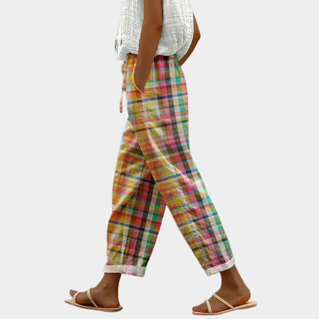 Pantalones Comfort a cuadros