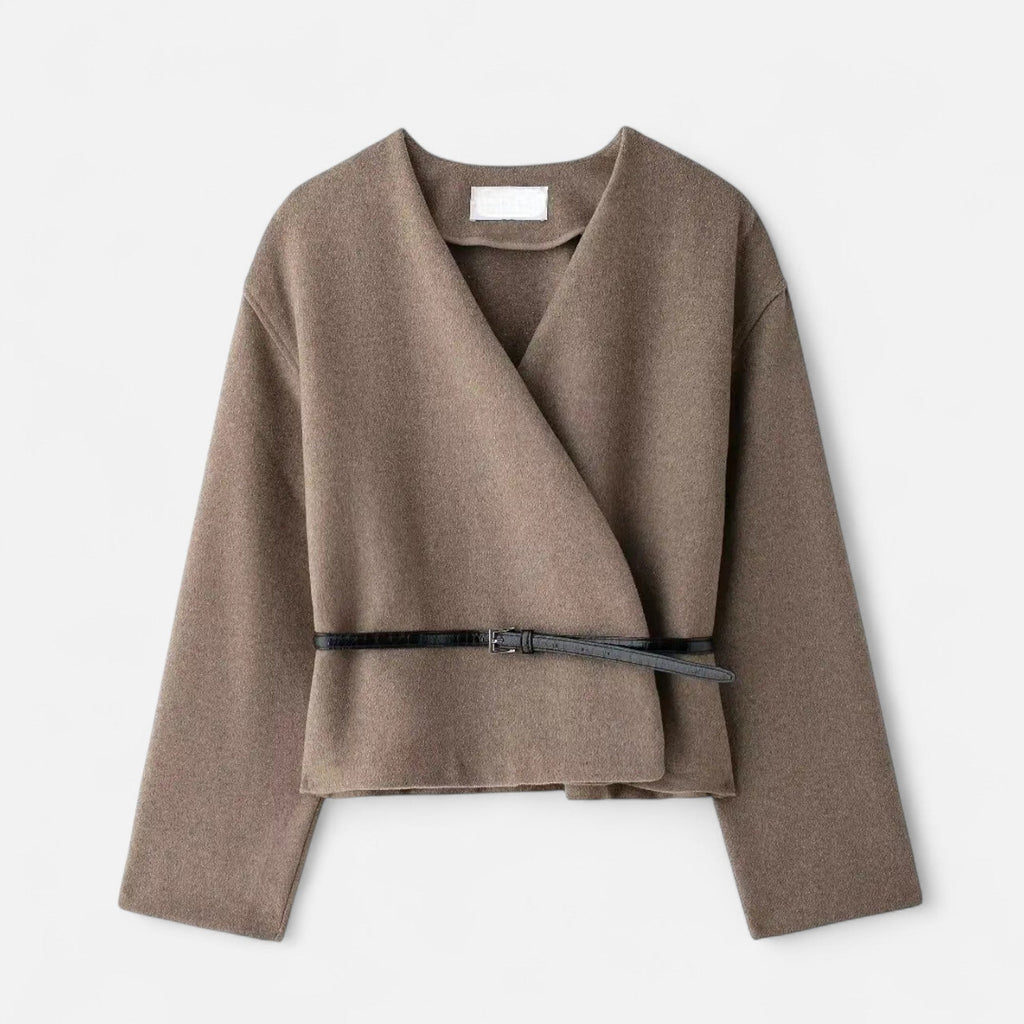Women's Belted Wrap Sweater