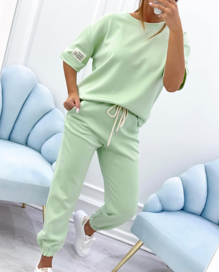 Short Sleeve Casual Matching Set