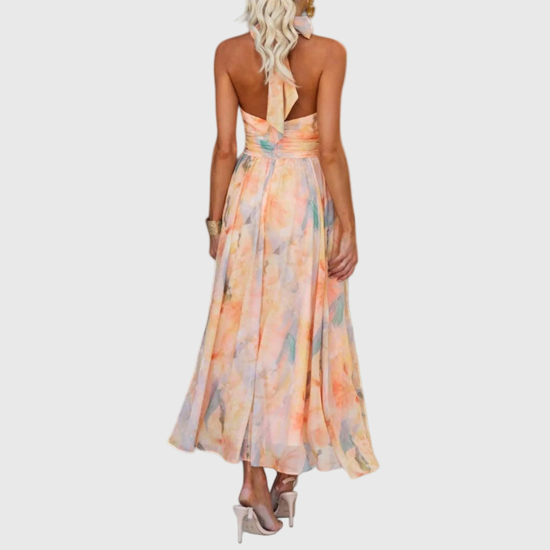 Elegancka sukienka wieczorowa maxi