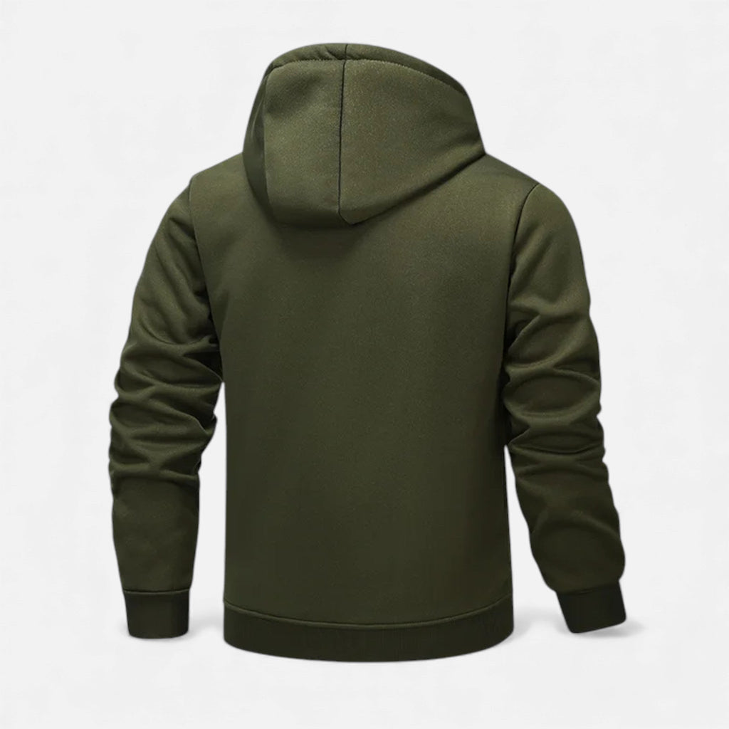 Men's Fleece-Lined Winter Hoodie Jacket