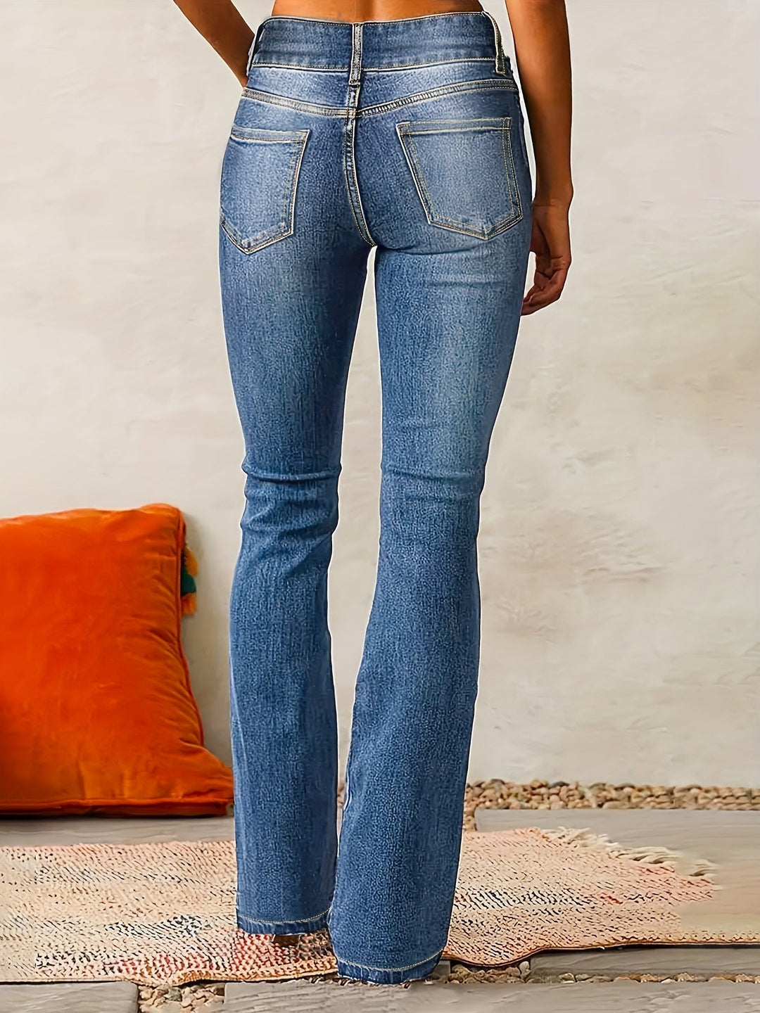 Pantalones acampanados de talle alto