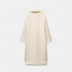 Women’s Long Double-Breasted Teddy Coat
