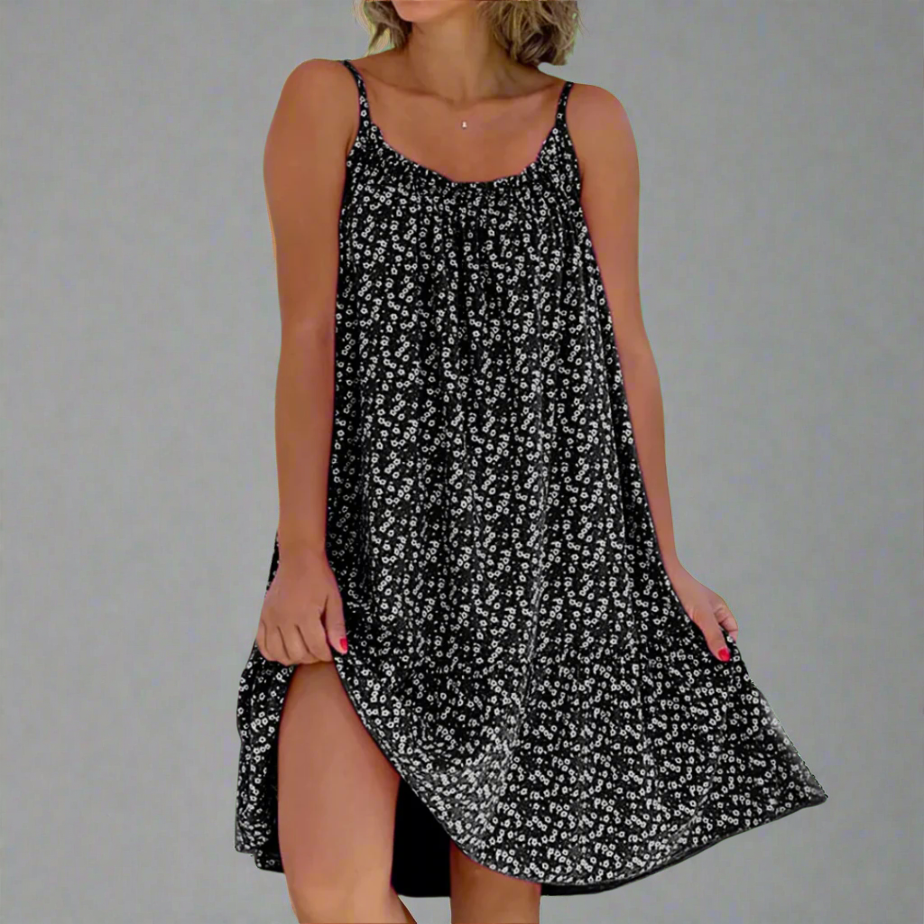 Women's Modern Floral Breezy Camisole Summer Dress